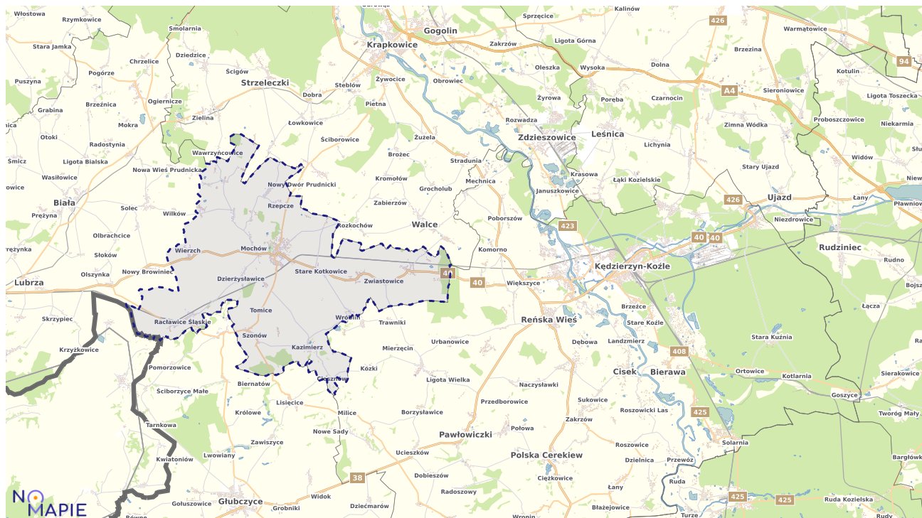 Mapa uzbrojenia terenu Głogówka